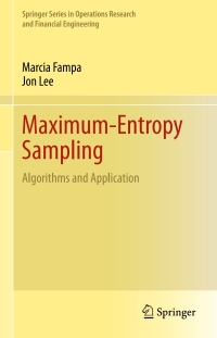 表紙画像: Maximum-Entropy Sampling 9783031130779