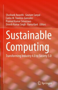 Imagen de portada: Sustainable Computing 9783031135767
