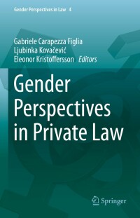 Imagen de portada: Gender Perspectives in Private Law 9783031140914