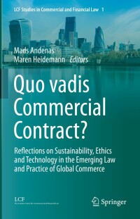 Titelbild: Quo vadis Commercial Contract? 9783031141041