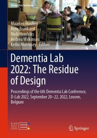 Imagen de portada: Dementia Lab 2022: The Residue of Design 9783031144653
