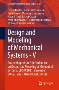 Cover image: Design and Modeling of Mechanical Systems - V 9783031146145