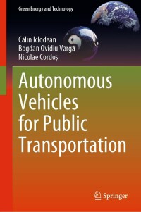 Cover image: Autonomous Vehicles for Public Transportation 9783031146770