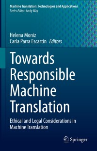 Titelbild: Towards Responsible Machine Translation 9783031146886