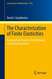 Cover image: The Characterization of Finite Elasticities 9783031148682