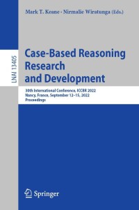 Cover image: Case-Based Reasoning Research and Development 9783031149221