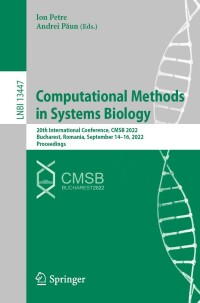 Imagen de portada: Computational Methods in Systems Biology 9783031150333