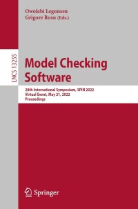 Cover image: Model Checking Software 9783031150760