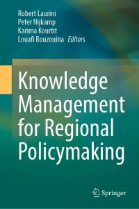 Titelbild: Knowledge Management for Regional Policymaking 9783031156472