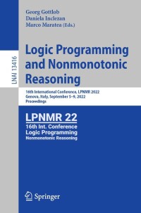 Cover image: Logic Programming and Nonmonotonic Reasoning 9783031157066