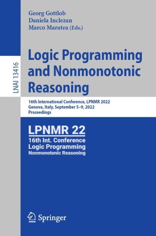 Imagen de portada: Logic Programming and Nonmonotonic Reasoning 9783031157066