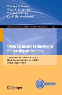 Cover image: Open Semantic Technologies for Intelligent Systems 9783031158810