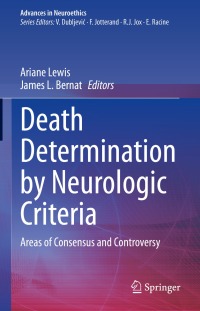 Cover image: Death Determination by Neurologic Criteria 9783031159466