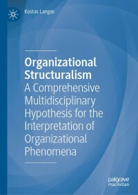 Cover image: Organizational Structuralism 9783031160486