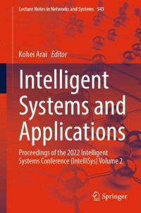 Cover image: Intelligent Systems and Applications 9783031160776