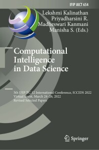 Cover image: Computational Intelligence in Data Science 9783031163630