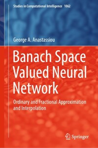 Imagen de portada: Banach Space Valued Neural Network 9783031163999