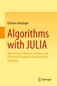 Cover image: Algorithms with JULIA 9783031165597