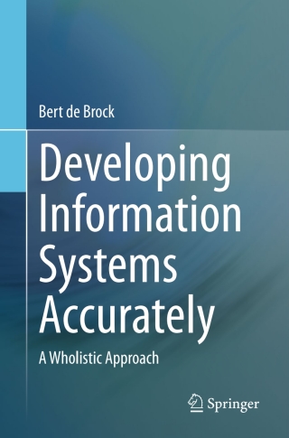 Titelbild: Developing Information Systems Accurately 9783031168611