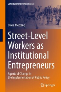 Cover image: Street-Level Workers as Institutional Entrepreneurs 9783031174483