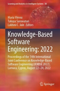Titelbild: Knowledge-Based Software Engineering: 2022 9783031175824