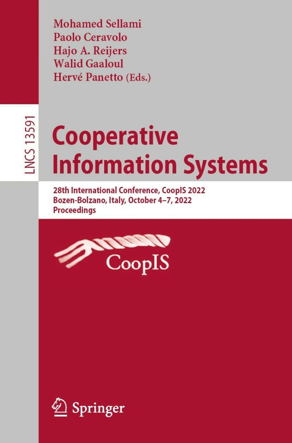 Cooperative Information Systems 28th International Conference, CoopIS 2022, Bozen-Bolzano, Italy, October 4–7, 2022, Proceedings