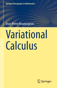 Cover image: Variational Calculus 9783031183065
