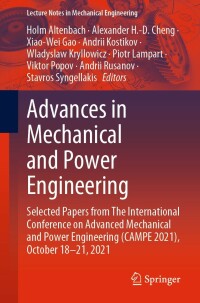 Cover image: Advances in Mechanical and Power Engineering 9783031184864