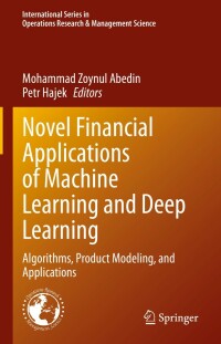 Imagen de portada: Novel Financial Applications of Machine Learning and Deep Learning 9783031185519