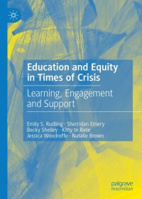 Cover image: Education and Equity in Times of Crisis 9783031186707