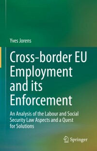 Imagen de portada: Cross-border EU Employment and its Enforcement 9783031188534