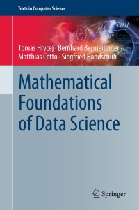 Cover image: Mathematical Foundations of Data Science 9783031190735
