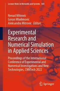 Cover image: Experimental Research and Numerical Simulation in Applied Sciences 9783031194986