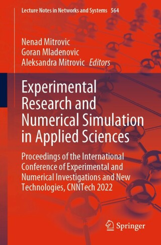 Omslagafbeelding: Experimental Research and Numerical Simulation in Applied Sciences 9783031194986