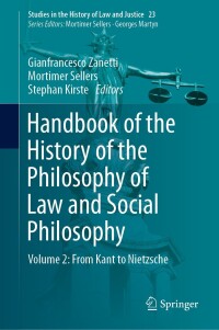 Cover image: Handbook of the History of the Philosophy of Law and Social Philosophy 9783031195457