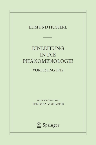 Cover image: Einleitung in die Phänomenologie 9783031195570