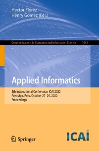 Titelbild: Applied Informatics 9783031196461