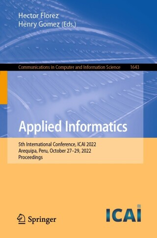 Cover image: Applied Informatics 9783031196461