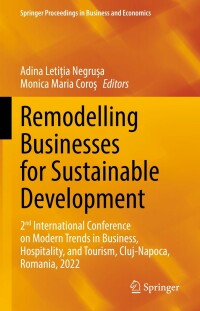 Cover image: Remodelling Businesses for Sustainable Development 9783031196553