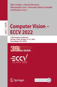 Immagine di copertina: Computer Vision – ECCV 2022 9783031198410