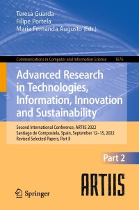 Cover image: Advanced Research in Technologies, Information, Innovation and Sustainability 9783031203152