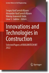 Cover image: Innovations and Technologies in Construction 9783031204586