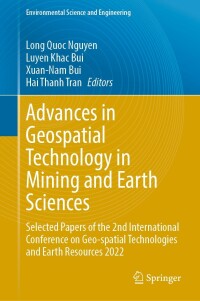 Cover image: Advances in Geospatial Technology in Mining and Earth Sciences 9783031204623