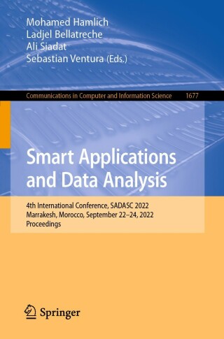 Cover image: Smart Applications and Data Analysis 9783031204890
