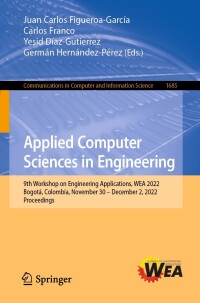 Cover image: Applied Computer Sciences in Engineering 9783031206108