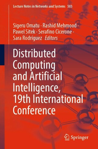 Imagen de portada: Distributed Computing and Artificial Intelligence, 19th International Conference 9783031208584