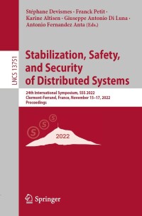 Imagen de portada: Stabilization, Safety, and Security of Distributed Systems 9783031210167