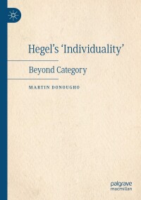 Cover image: Hegel's 'Individuality' 9783031213687