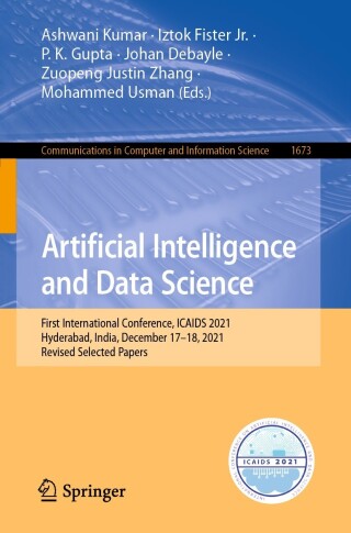 Cover image: Artificial Intelligence and Data Science 9783031213847
