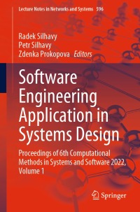 Titelbild: Software Engineering Application in Systems Design 9783031214349
